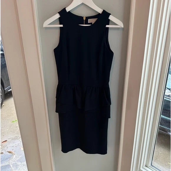 MICHAEL Michael Kors Sleeveless Peplum Dress - Picture 2 of 5